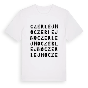 Czerlejno ordlek t-shirt – ekologisk bomull t-shirt från PinShirt