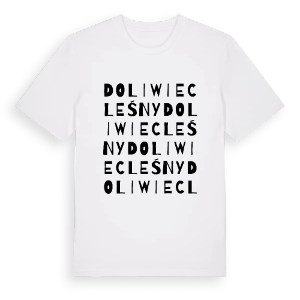 Doliwiec Leśny ordlek t-shirt – ekologisk bomull t-shirt från PinShirt