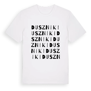 Duszniki ordlek t-shirt – ekologisk bomull t-shirt från PinShirt