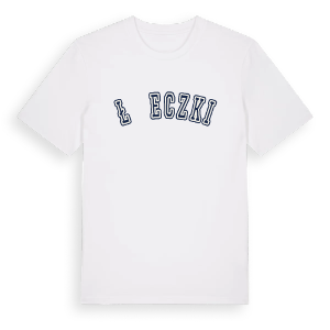 Łężeczki college t-shirt – ekologisk bomull t-shirt från PinShirt