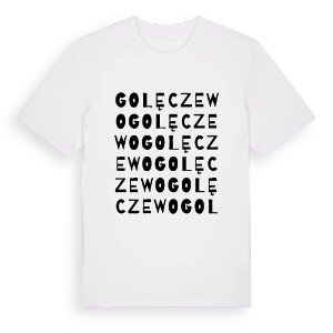 Golęczewo ordlek t-shirt – ekologisk bomull t-shirt från PinShirt