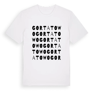 Gortatowo ordlek t-shirt – ekologisk bomull t-shirt från PinShirt