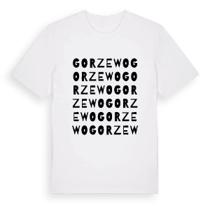 Gorzewo ordlek t-shirt – ekologisk bomull t-shirt från PinShirt