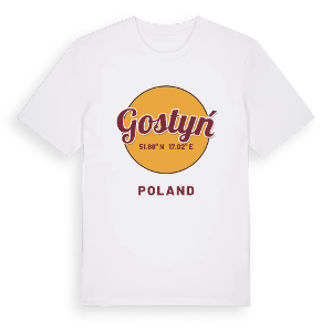 Gostyń cirkel t-shirt – ekologisk bomull t-shirt från Pinshirt
