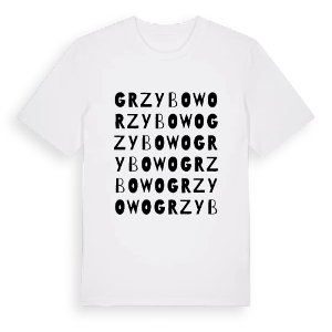 Grzybowo ordlek t-shirt – ekologisk bomull t-shirt från PinShirt