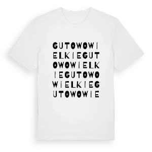 Gutowo Wielkie ordlek t-shirt – ekologisk bomull t-shirt från PinShirt