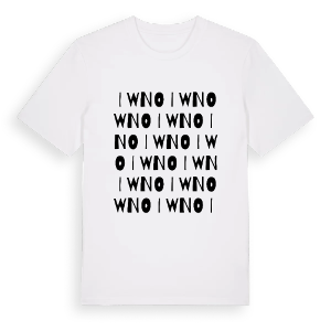 Iwno ordlek t-shirt – ekologisk bomull t-shirt från PinShirt
