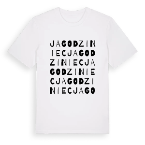 Jagodziniec ordlek t-shirt – ekologisk bomull t-shirt från PinShirt
