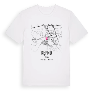 Kępno karta t-shirt – ekologisk bomull t-shirt från PinShirt