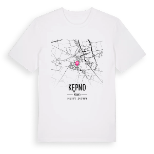 Kępno karta t-shirt – ekologisk bomull t-shirt från PinShirt