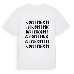 Konin ordlek t-shirt – ekologisk bomull t-shirt från PinShirt