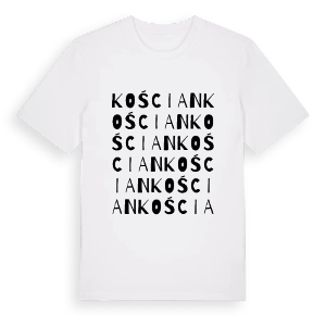 Kościan ordlek t-shirt – ekologisk bomull t-shirt från PinShirt