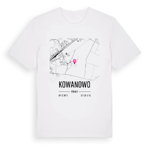 Kowanowo karta t-shirt – ekologisk bomull t-shirt från PinShirt