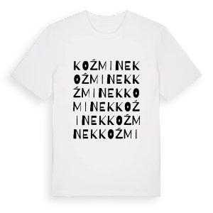Koźminek ordlek t-shirt – ekologisk bomull t-shirt från PinShirt