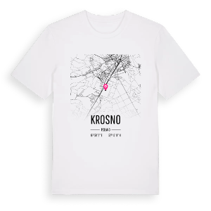 Krosno karta t-shirt – ekologisk bomull t-shirt från PinShirt
