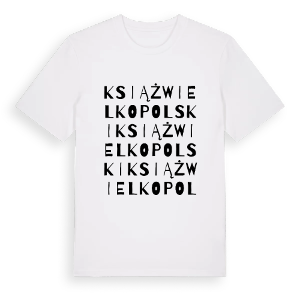 Książ Wielkopolski ordlek t-shirt – ekologisk bomull t-shirt från PinShirt