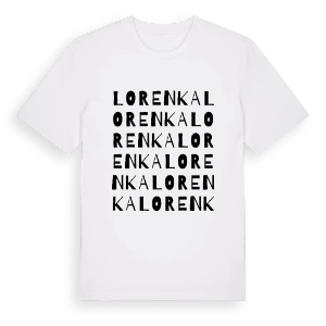 Lorenka ordlek t-shirt – ekologisk bomull t-shirt från PinShirt