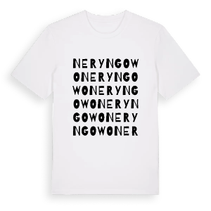 Neryngowo ordlek t-shirt – ekologisk bomull t-shirt från PinShirt