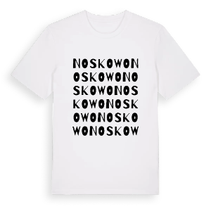 Noskowo ordlek t-shirt – ekologisk bomull t-shirt från PinShirt