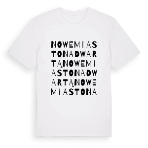 Nowe Miasto nad Wartą ordlek t-shirt – ekologisk bomull t-shirt från PinShirt