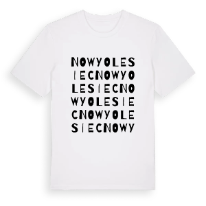 Nowy Olesiec ordlek t-shirt – ekologisk bomull t-shirt från PinShirt