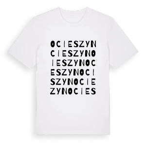 Ocieszyn ordlek t-shirt – ekologisk bomull t-shirt från PinShirt