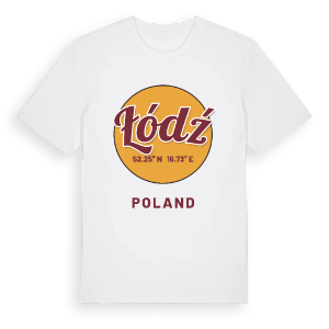 Łódź cirkel t-shirt – ekologisk bomull t-shirt från PinShirt