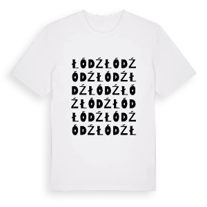 Łódź ordlek t-shirt – ekologisk bomull t-shirt från PinShirt