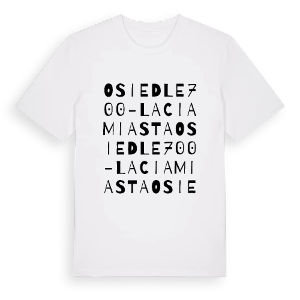 Osiedle 700-lacia Miasta ordlek t-shirt – ekologisk bomull t-shirt från PinShirt