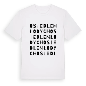 Osiedle Młodych ordlek t-shirt – ekologisk bomull t-shirt från PinShirt