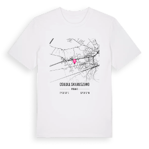 Osiedle Skiereszewo karta t-shirt – ekologisk bomull t-shirt från PinShirt