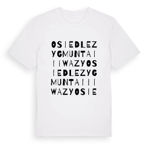 Osiedle Zygmunta III Wazy ordlek t-shirt – ekologisk bomull t-shirt från PinShirt