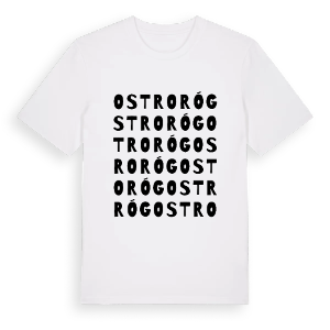 Ostroróg ordlek t-shirt – ekologisk bomull t-shirt från PinShirt