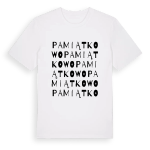 Pamiątkowo ordlek t-shirt – ekologisk bomull t-shirt från PinShirt