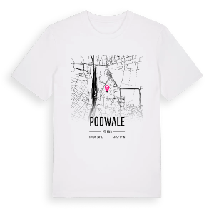 Podwale karta t-shirt – ekologisk bomull t-shirt från PinShirt