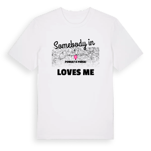 Någon i powiat kępiński älskar mig t-shirt – ekologisk bomull t-shirt från PinShirt