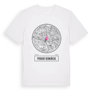 powiat koniński t-shirt – ekologisk bomull t-shirt från PinShirt