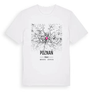 Poznań karta t-shirt – ekologisk bomull t-shirt från PinShirt