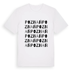 Poznań ordlek t-shirt – ekologisk bomull t-shirt från PinShirt