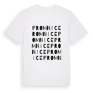 Promnice ordlek t-shirt – ekologisk bomull t-shirt från PinShirt