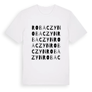 Robaczyn ordlek t-shirt – ekologisk bomull t-shirt från PinShirt