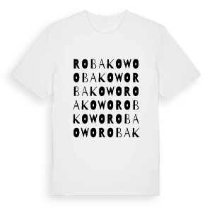 Robakowo ordlek t-shirt – ekologisk bomull t-shirt från PinShirt