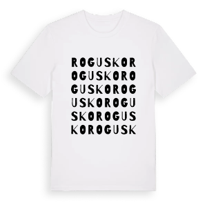 Rogusko ordlek t-shirt – ekologisk bomull t-shirt från PinShirt