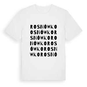 Rosnówko ordlek t-shirt – ekologisk bomull t-shirt från PinShirt