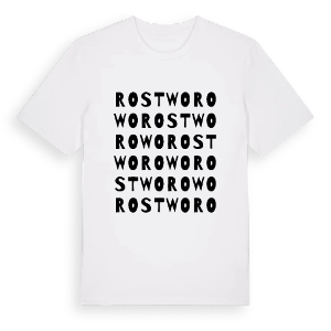 Rostworowo ordlek t-shirt – ekologisk bomull t-shirt från PinShirt