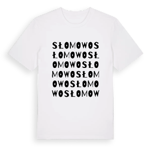 Słomowo ordlek t-shirt – ekologisk bomull t-shirt från PinShirt