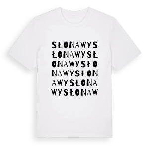 Słonawy ordlek t-shirt – ekologisk bomull t-shirt från PinShirt