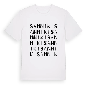 Sanniki ordlek t-shirt – ekologisk bomull t-shirt från PinShirt