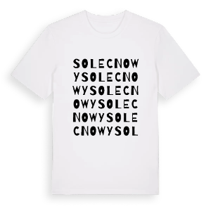 Solec Nowy ordlek t-shirt – ekologisk bomull t-shirt från PinShirt
