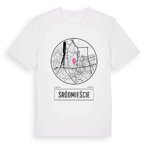 Śródmieście t-shirt – ekologisk bomull t-shirt från PinShirt